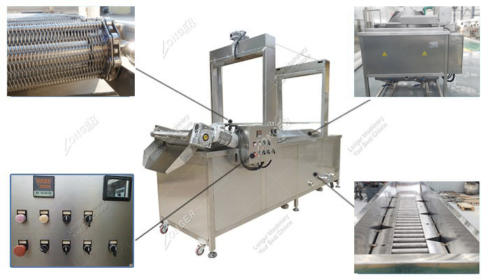 Continuous Chips Frying Machine