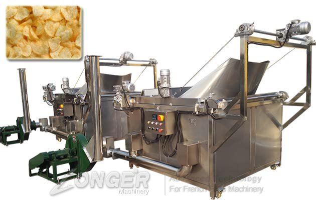 Pellet Chips Fryer Machine with Coal Heating