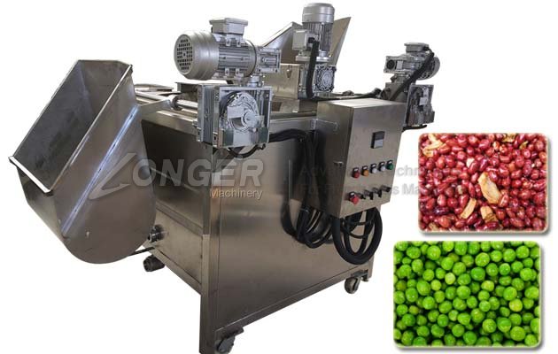 Diesel Heating Peanut Fryer Machine|Automatic Green Peas Frying Machine for Sale