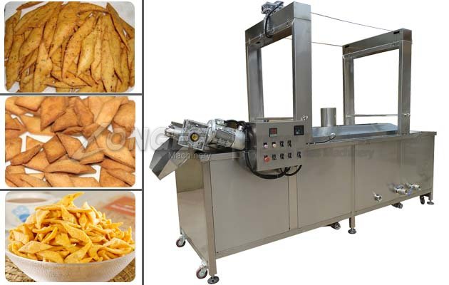 Continuous Namiki Fryer Machine for Namak Pary|Gas Shakarpara Frying Machine