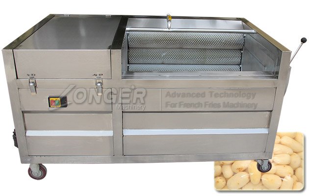 Brush Roller Potato Washing and Peeling Machine