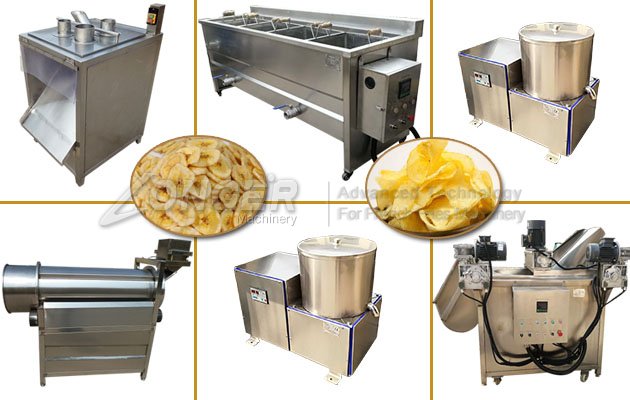 Automatic Crispy Potato Chips Making Machine