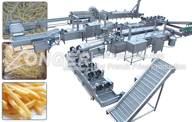 Quick Frozen Potato French Fries Manufacturing Machinery Plant China