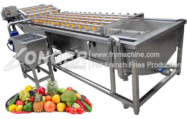 Industrial Bubble Type Fruit Vegetable Washing Machine for Sale