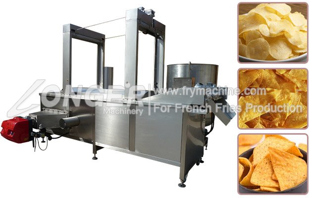 Continuous Frying Tortilla Chip Batch Fryer Machine for Sale