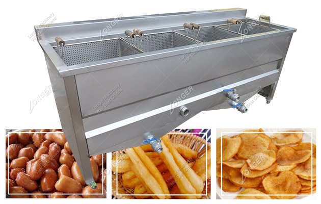 4 Basket Commercial Fried Peanut Deep Fryer for Sale