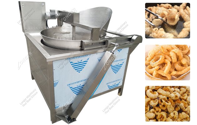 Automatic Stir Pork Skin Frying Machine for Pig Rinds