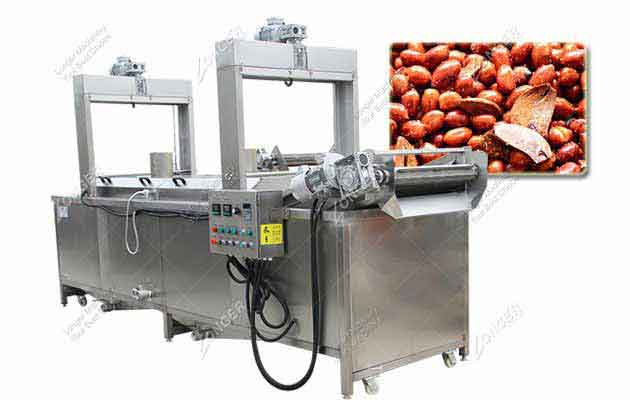 Heat and Control Continuous Snack Peanut Fryer with Heat Exchanger