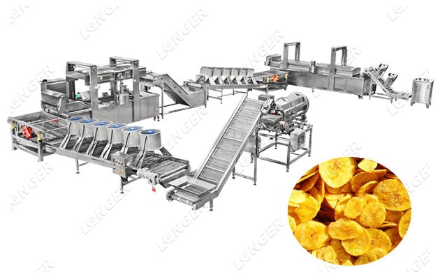 500 kg/h Fully Automatic Banana Chips Making Machine Factory Price