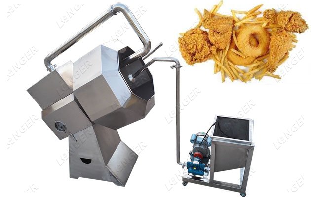Octagonal Snack Food Flavoring Machine Stainless Steel
