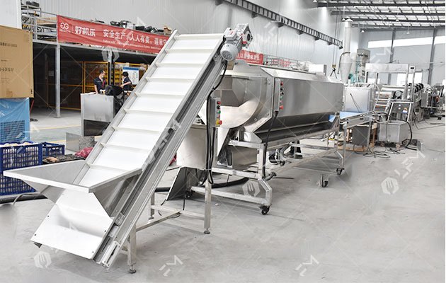 potato chips line