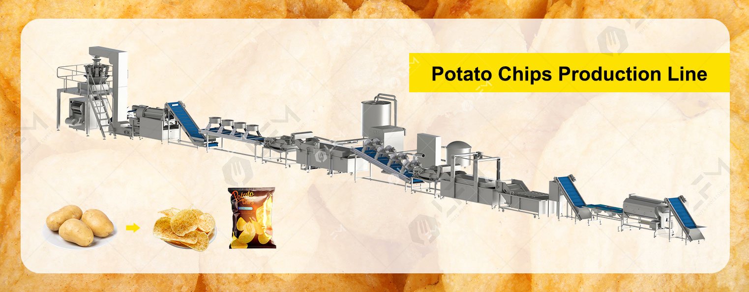 Fully Automatic Potato Chips Making Machine Plant