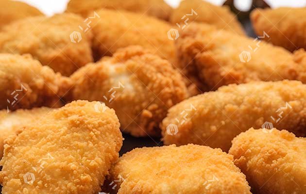 Chicken nugget frying temperature