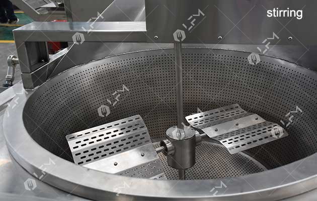 round pot frying machine