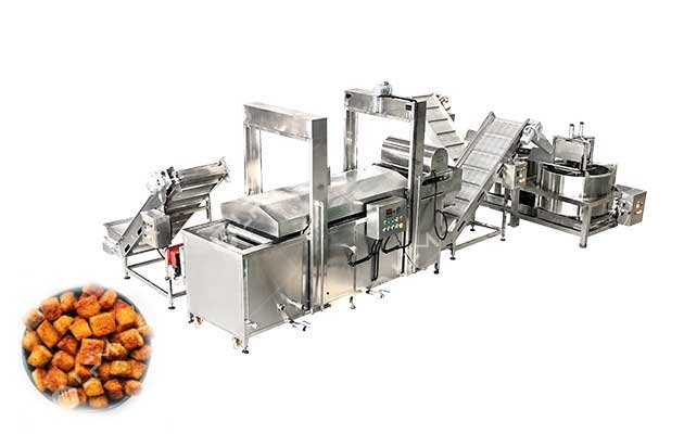 Croutons Fried Bread Snack Frying Machine