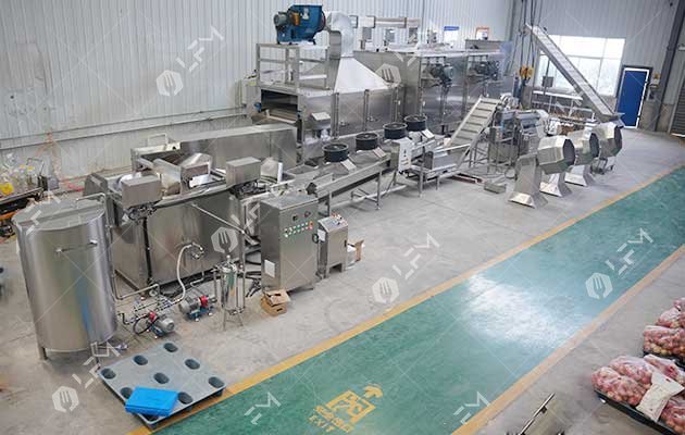croutons frying line