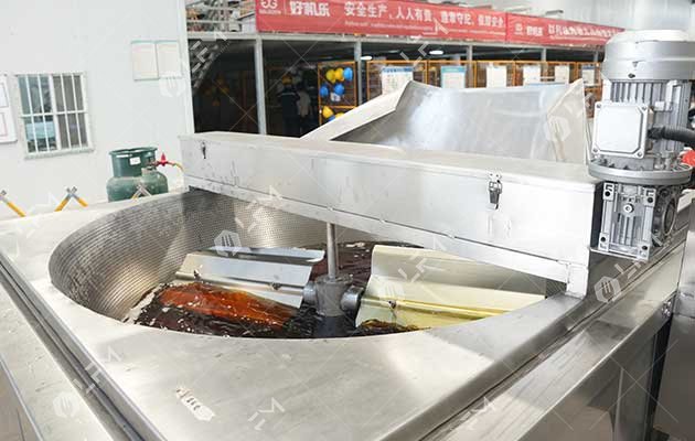 Chicken popcorn frying machine