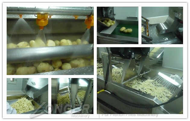200 kg/h Frozen French Fries Processing Line