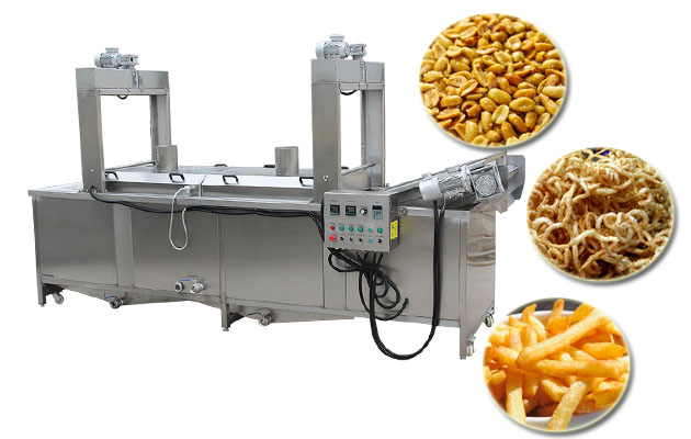 Continuous Peanut Fryer with Heat Exchanger