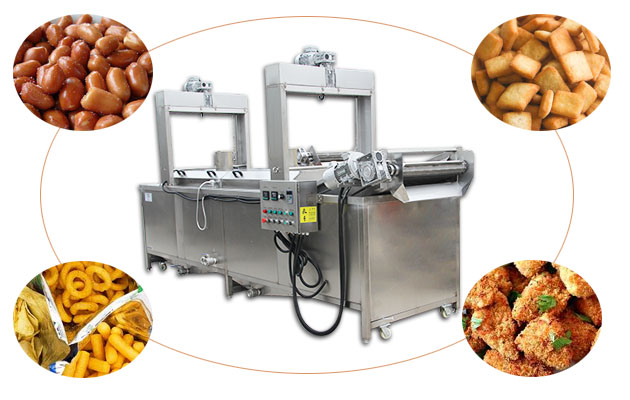 Continuous Peanut Frying Machine Heat