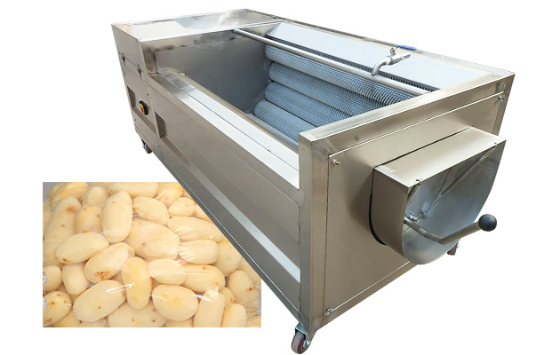 Brush Roller Potato Washing Machine With Parallel Type