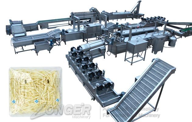 300 kgh Potato French Fries Machine