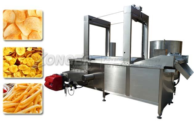 Commercial Banana Chips Gas Fryer Machine