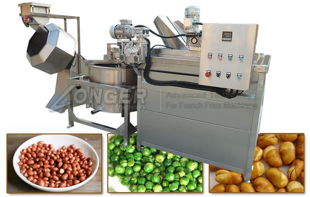 Gas Peanut Fryer with Deoiling