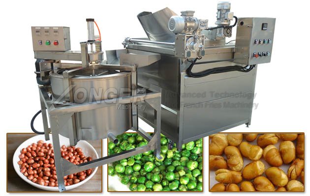 Peanut Fryer Machine with Deoiling