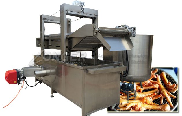 Automatic Chicken Feet Fryer Machine