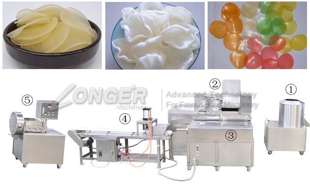 Thai Prawn Crackers Making Machine