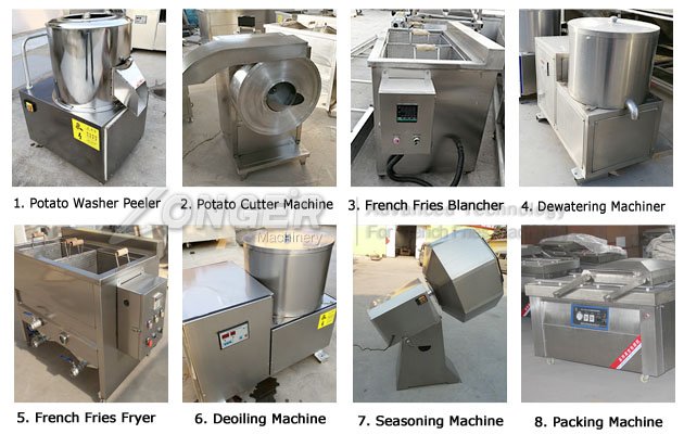 Semi Automatic French Fries Making Machine