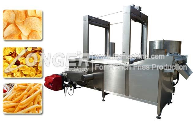 Continuous Plantain Banana Chips Frying Machine