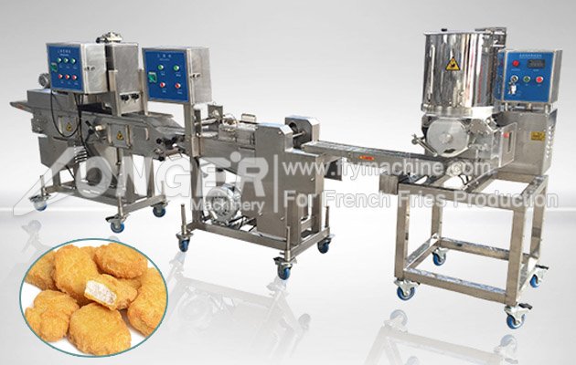 Automatic Chicken Nuggets Making Machine