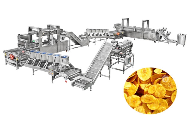 Complete Banana Chips Production Line with Good Design