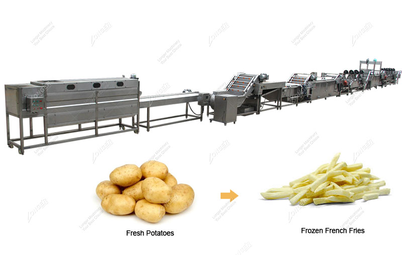 500 kg/h French Fries Processing Plant