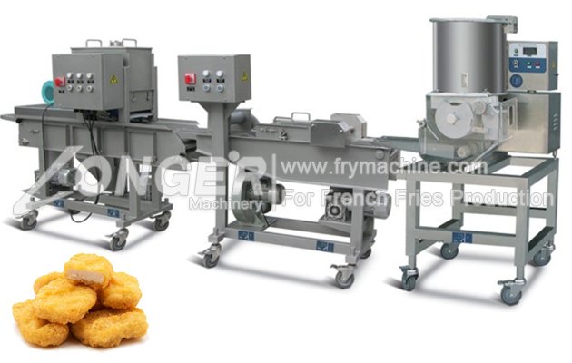 Automatic Chicken Nugget Making Machine