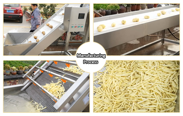 French Fries Automatic Machine Manufacturing Process