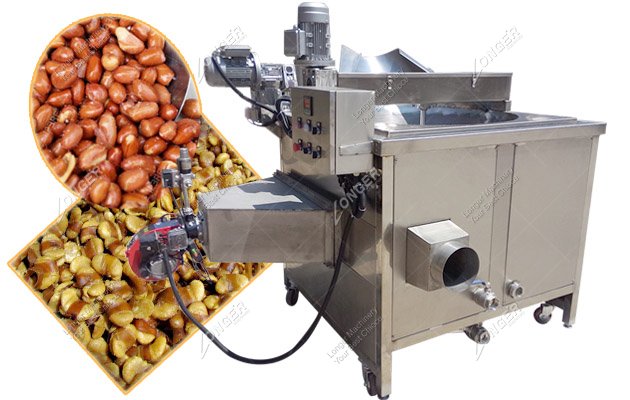 Automatic Groundnut Frying Machine Gas Heating
