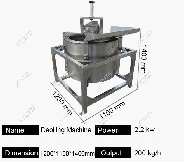 Automatic Deoiling Machine