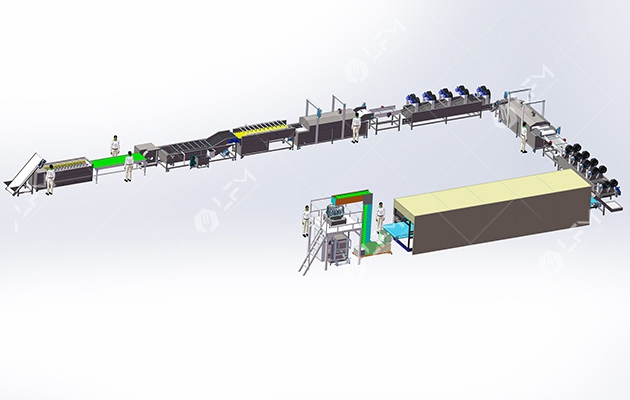 Supply Frozen French Fries Production Line 200 kg/h