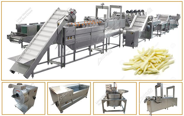 Frozen French Fries Automatic Production Line Price