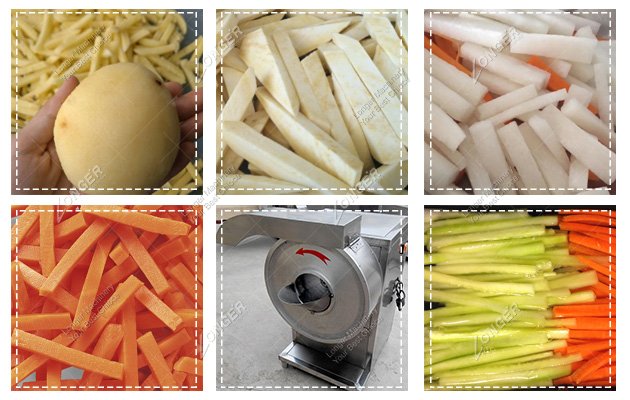 Industrial Potato French Fry Cutter Machine 3-10 mm