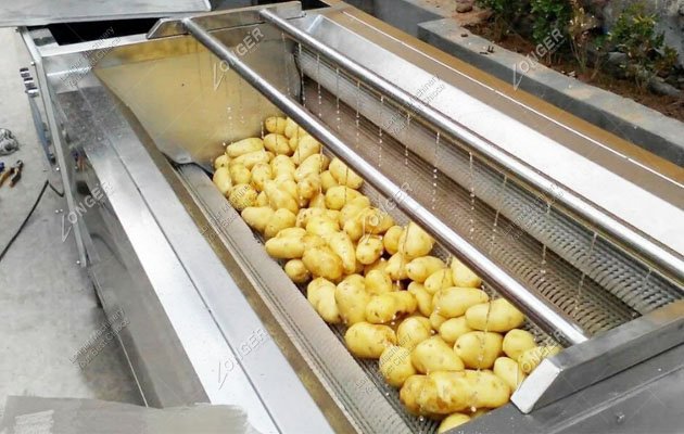Brush Roller Potato Washing Machine With Parallel Type