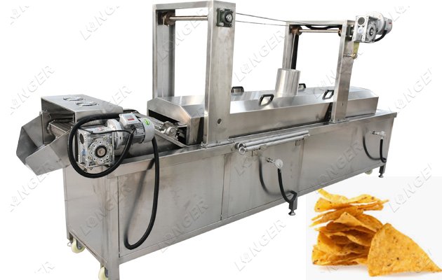 <b>Continuous Corn Chips Frying Machine|Peanuts Fryer Machine</b>