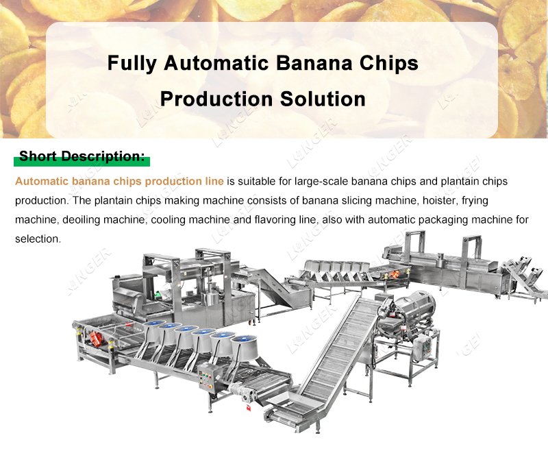 Automatic Banana Chips Making Machine Whole Line