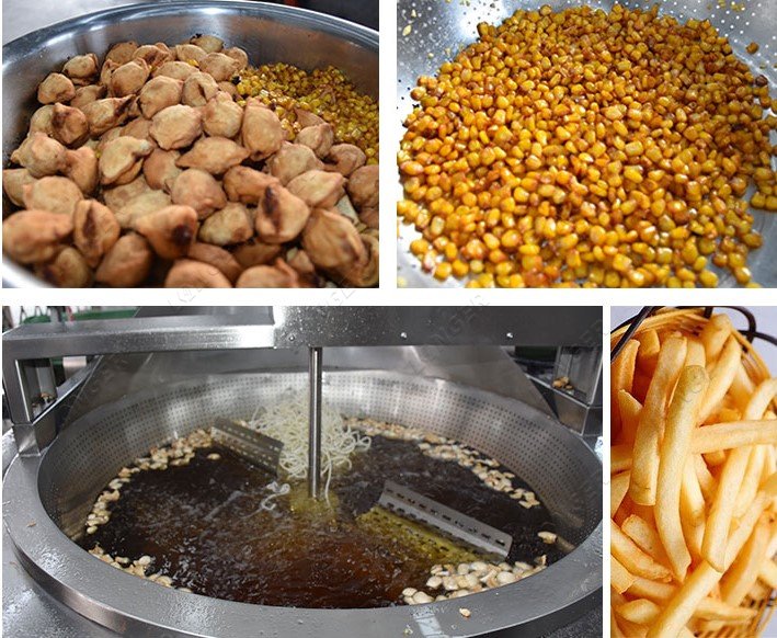 Automatic Groundnut Frying Machine for Peanuts