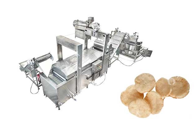 shrimp chips frying machine