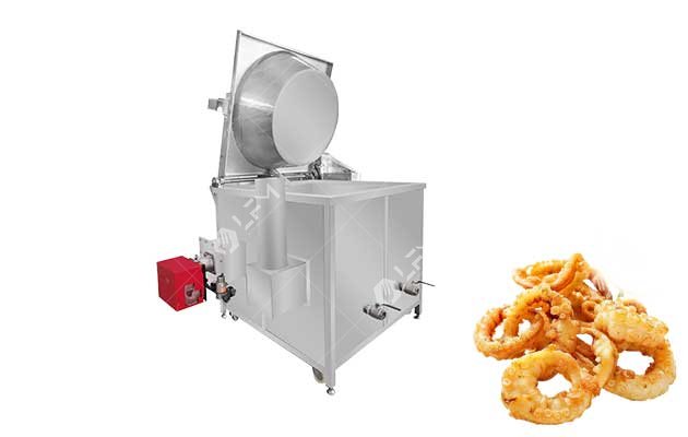 Calamari frying machine