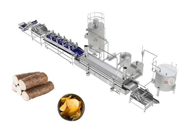 yam chips production line